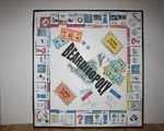 Beardieopoly
Attention to detail is the key here of this 2004 BCCA People�s Choice Award winner.  
A fun design that encompasses all things Beardie.

Custom designed kennel boards and individual dogs can be done also.
As shown ~ $65.00     Custom Designed Game Boards begin at $100.00